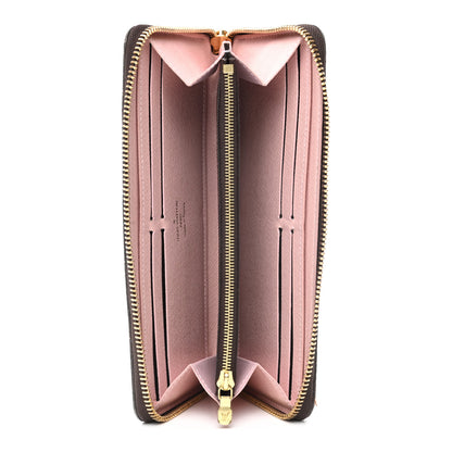 Louis Vuitton Damier Ebene Clemence Wallet Rose Ballerine 5 of 8