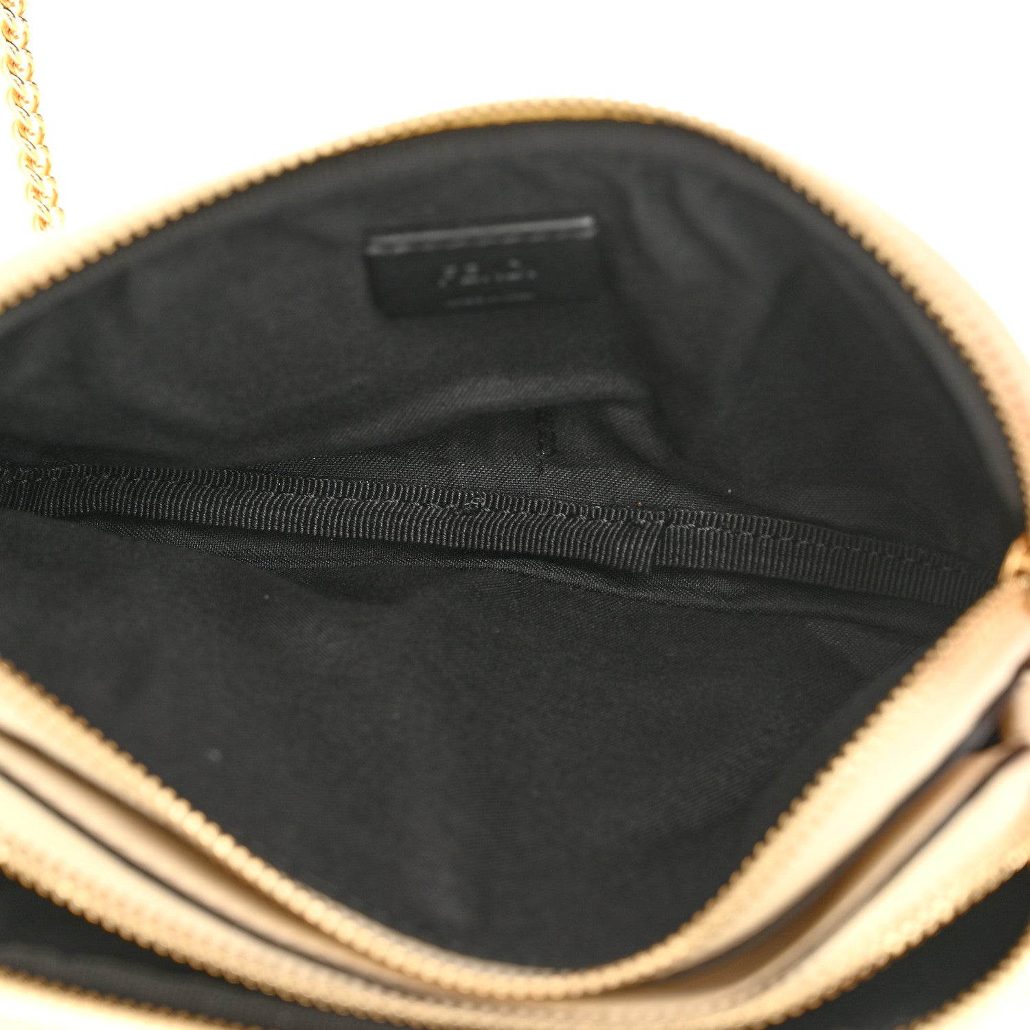 Fendi Vitello Grace Matte Bi-Color Easy Baguette Uovo Black 7 of 13