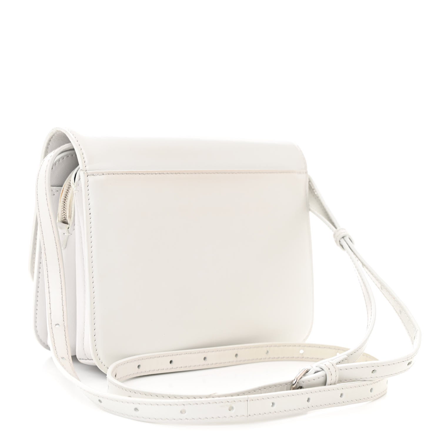 Balenciaga Shiny Box Calfskin Small B Bag White 3 of 12