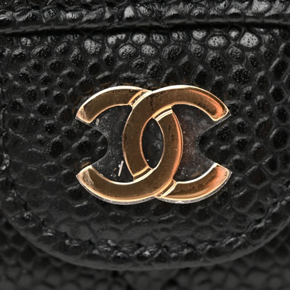 Chanel Caviar Quilted Flap Card Holder Wallet Black 9 of 10