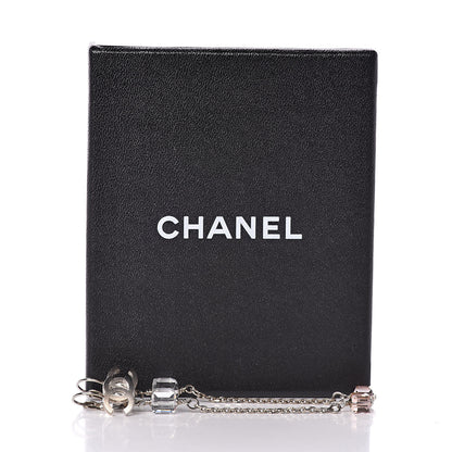 Chanel Crystal CC Dangle Earrings Vieux Rose 5 of 5