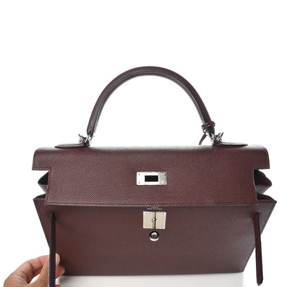 Hermes Epsom Kelly Sellier 32 Bordeaux 34 of 37