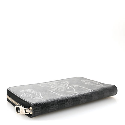 Louis Vuitton Damier Graphite Trunks and Locks Zippy Organizer Wallet 4 of 9