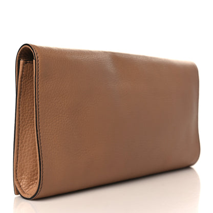 Gucci Pebbled Calfskin Medium Soho Clutch Camelia 3 of 9