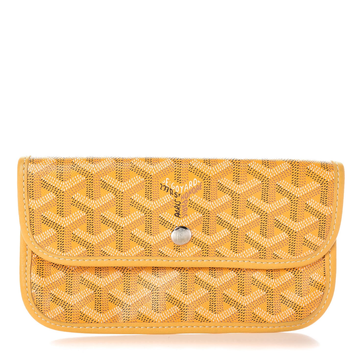Goyardine Pouch Yellow