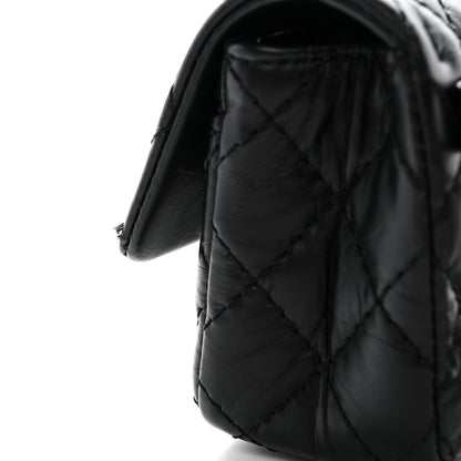 Chanel Aged Calfskin Quilted 2.55 Reissue Chain Waist Bag Black 11 of 12