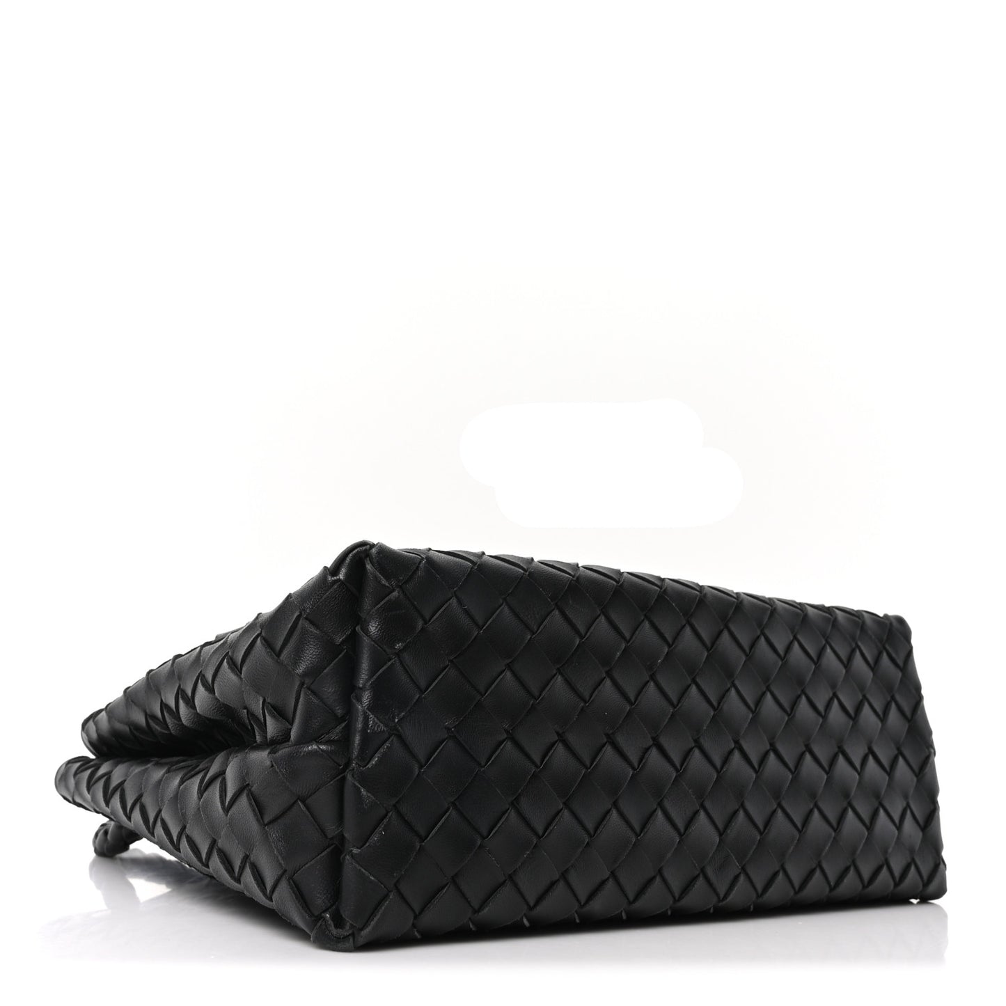 Nappa Intrecciato Medium Andiamo Shoulder Bag Black