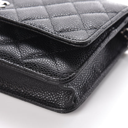Chanel Caviar Quilted Wallet On Chain WOC Black 11 of 11