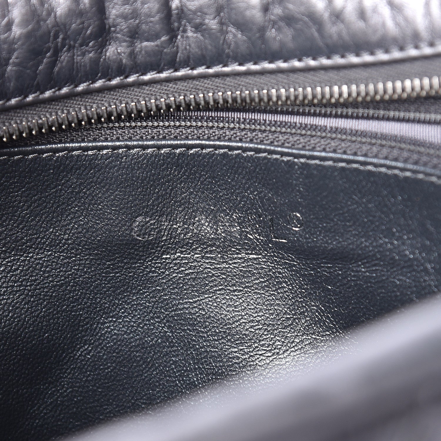 Chanel Metallic Aged Calfskin Quilted Large Reissue Camera Case Silver 6 of 10