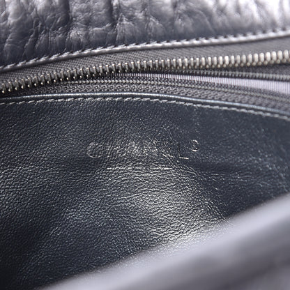 Chanel Metallic Aged Calfskin Quilted Large Reissue Camera Case Silver 6 of 10