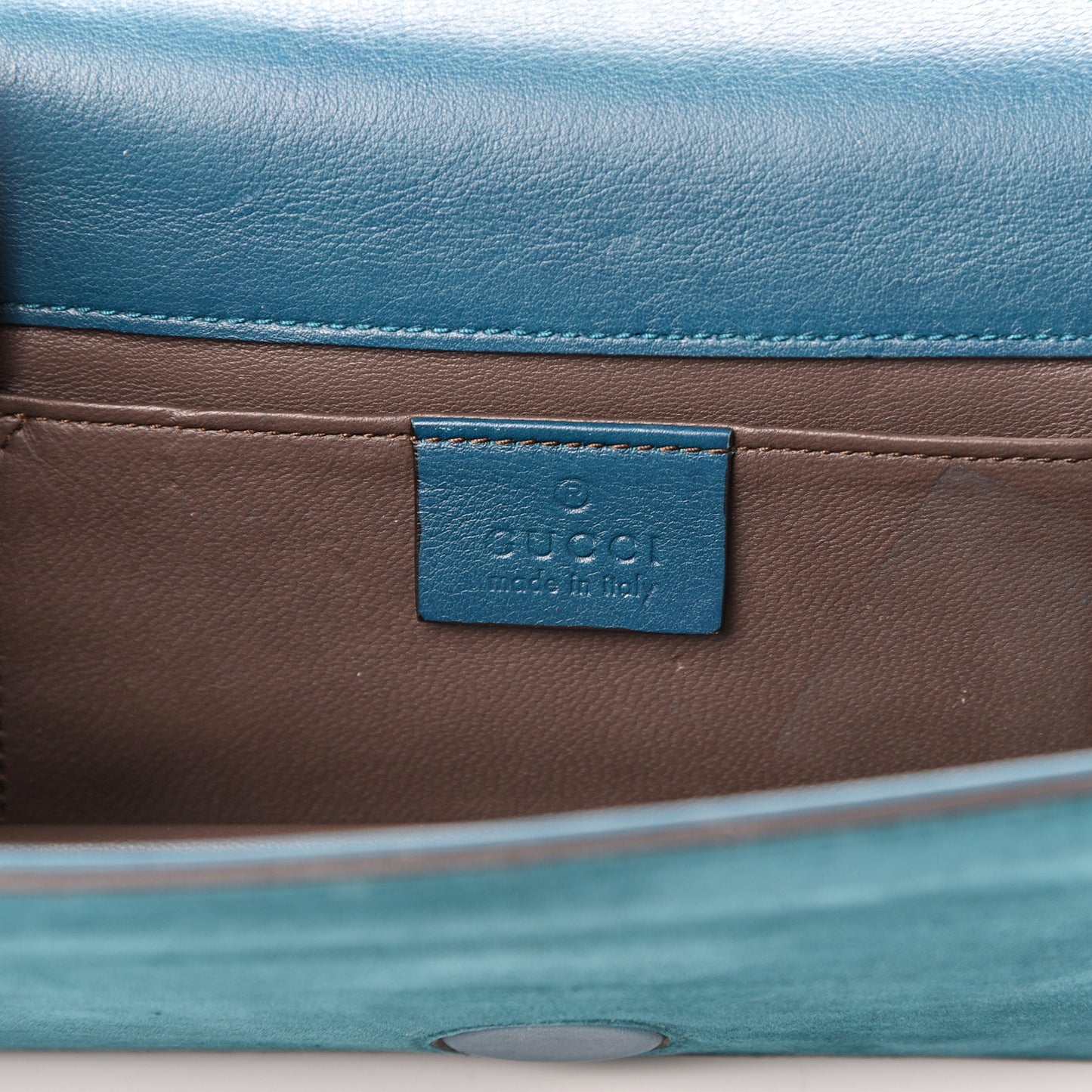 Suede Crystal Broadway Clutch Teal Green