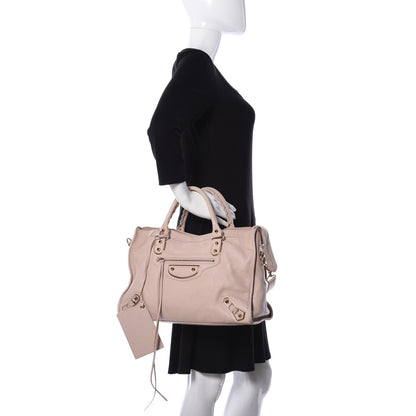 Balenciaga Chevre Gold Metallic Edge Hardware City Rose Aubepine Bois de Rose 2 of 11