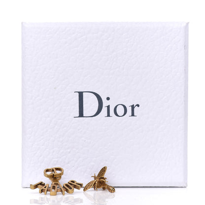 Christian Dior Metal J'Adior Earrings Aged Gold 4 of 4