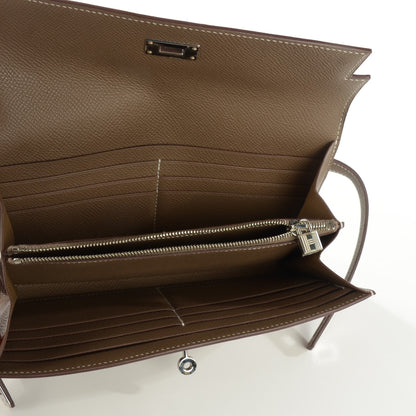 Hermes Epsom Kelly Longue Wallet Etoupe 6 of 14