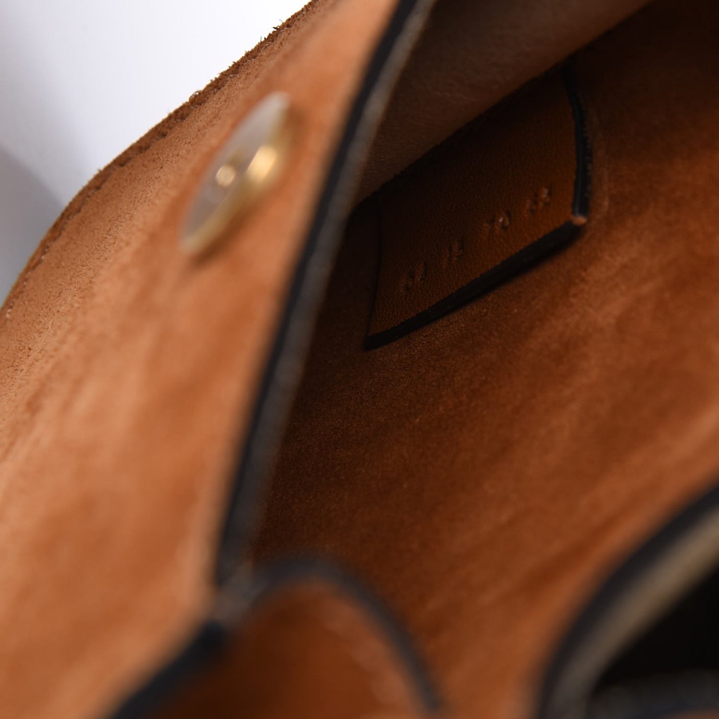 Suede Calfskin Braided Mini Hudson Shoulder Bag Caramel