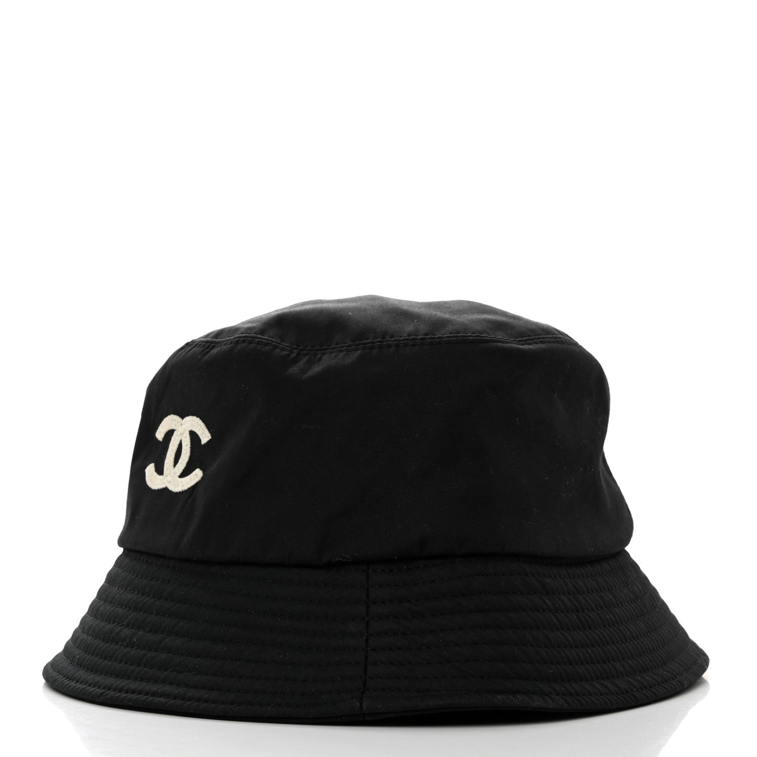 Chanel Canvas CC Bucket Hat S Black 4 of 8
