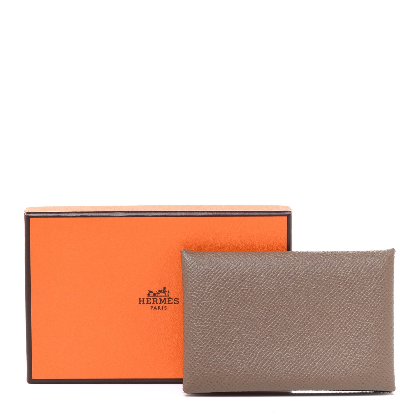 Epsom Calvi Card Case Etoupe