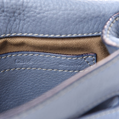 Chloe Calfskin Mini Marcie Round Crossbody Bag Street Blue 6 of 9