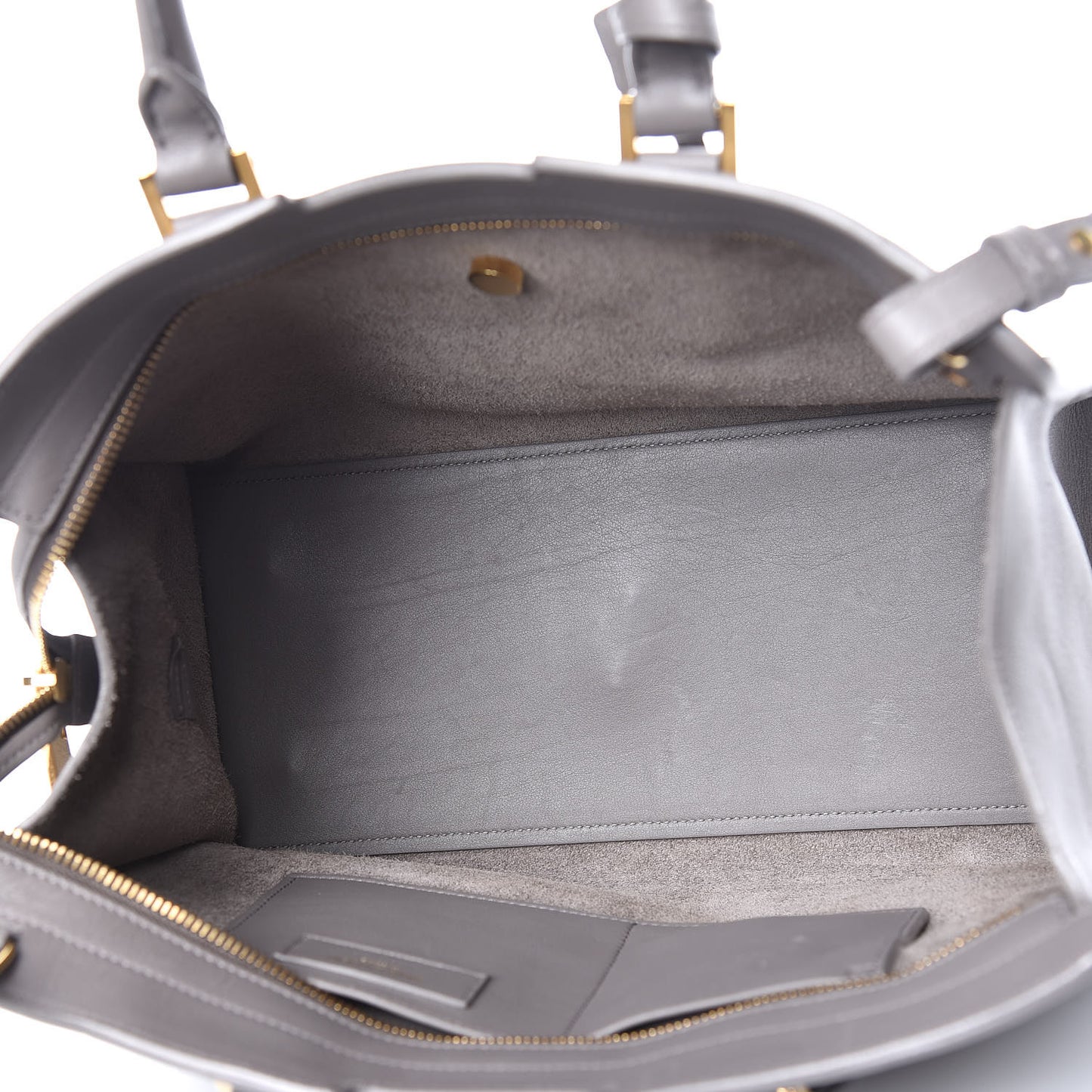 Calfskin Small Classic Y Cabas Fog