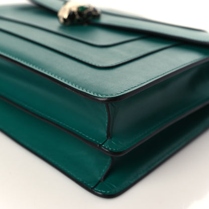 Bulgari Calfskin Serpenti Forever Shoulder Bag Emerald Green 9 of 11