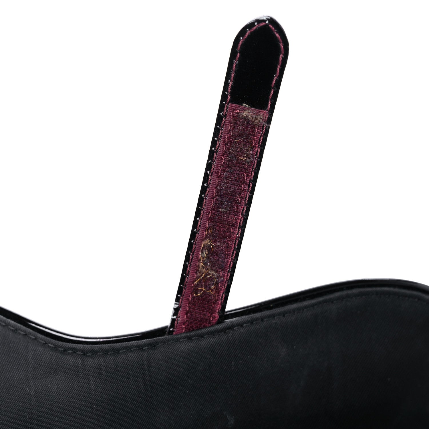Christian Dior Calfskin Stingray Embossed Saddle Bag Red 13 of 15