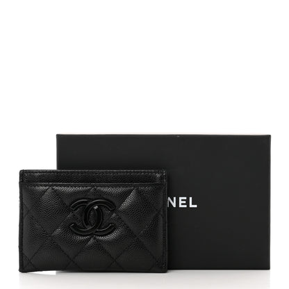 Chanel Caviar Quilted My Everything Card Holder Black 9 of 9