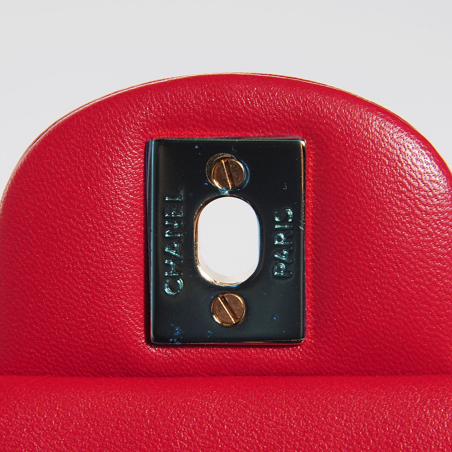 Chanel Lambskin Quilted Mini Rectangular Flap Red 6 of 8
