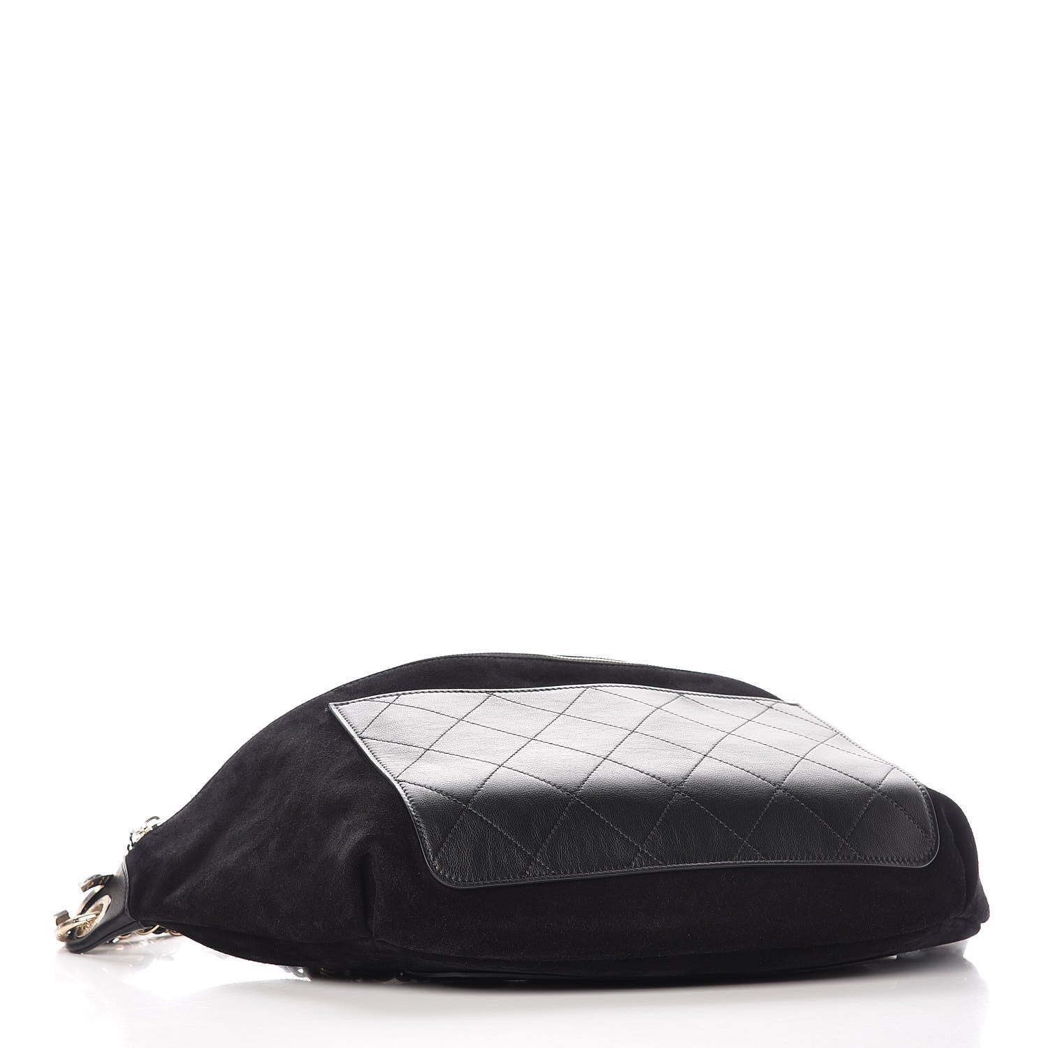 Chanel x Pharrell Williams Suede Calfskin Oversized Waist Belt Bag Black 8 of 11