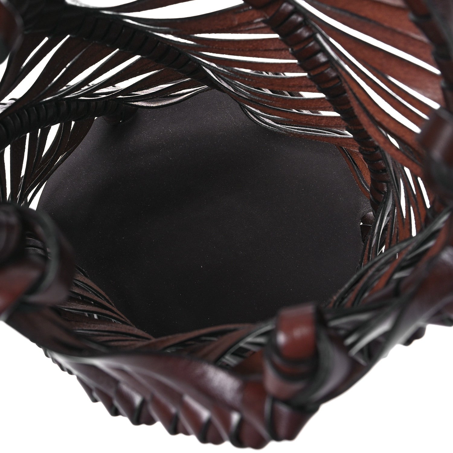 Loewe Calfskin Woven Espiral Bucket Chestnut 5 of 11
