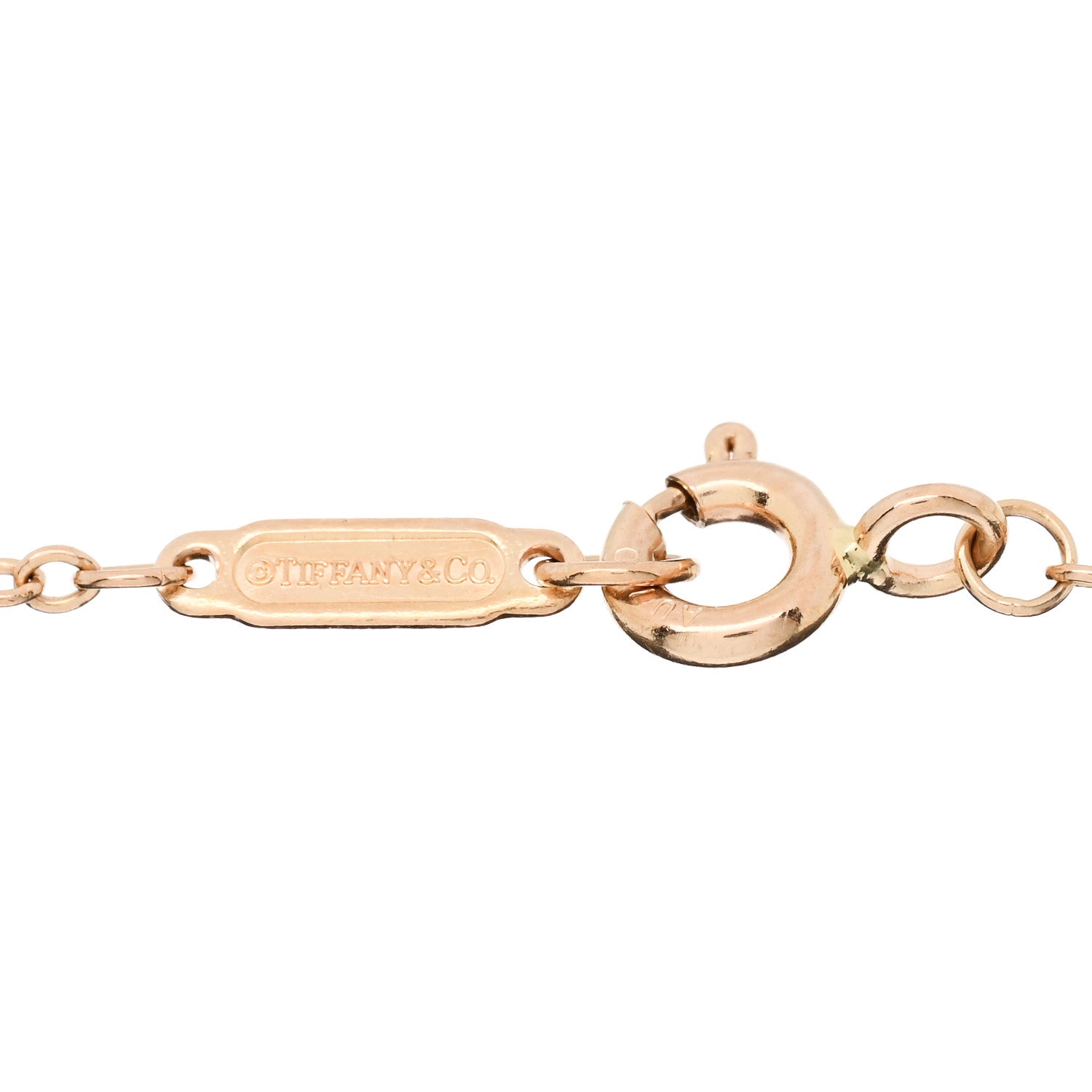 Tiffany 18K Rose Gold T Single Chain Bracelet 3 of 3