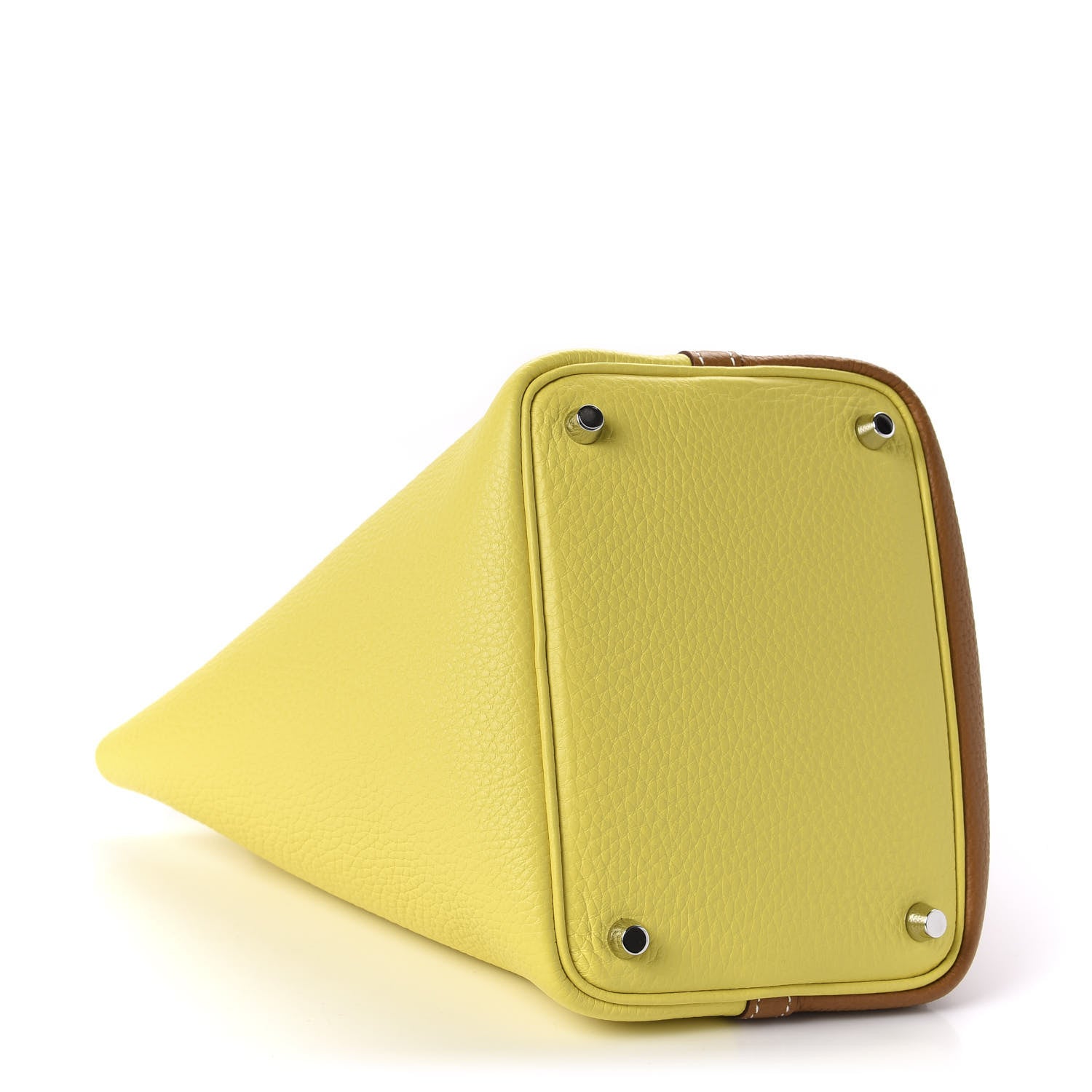 Hermes Taurillon Clemence Casaque Picotin Lock 18 PM Lime Sesame 5 of 12