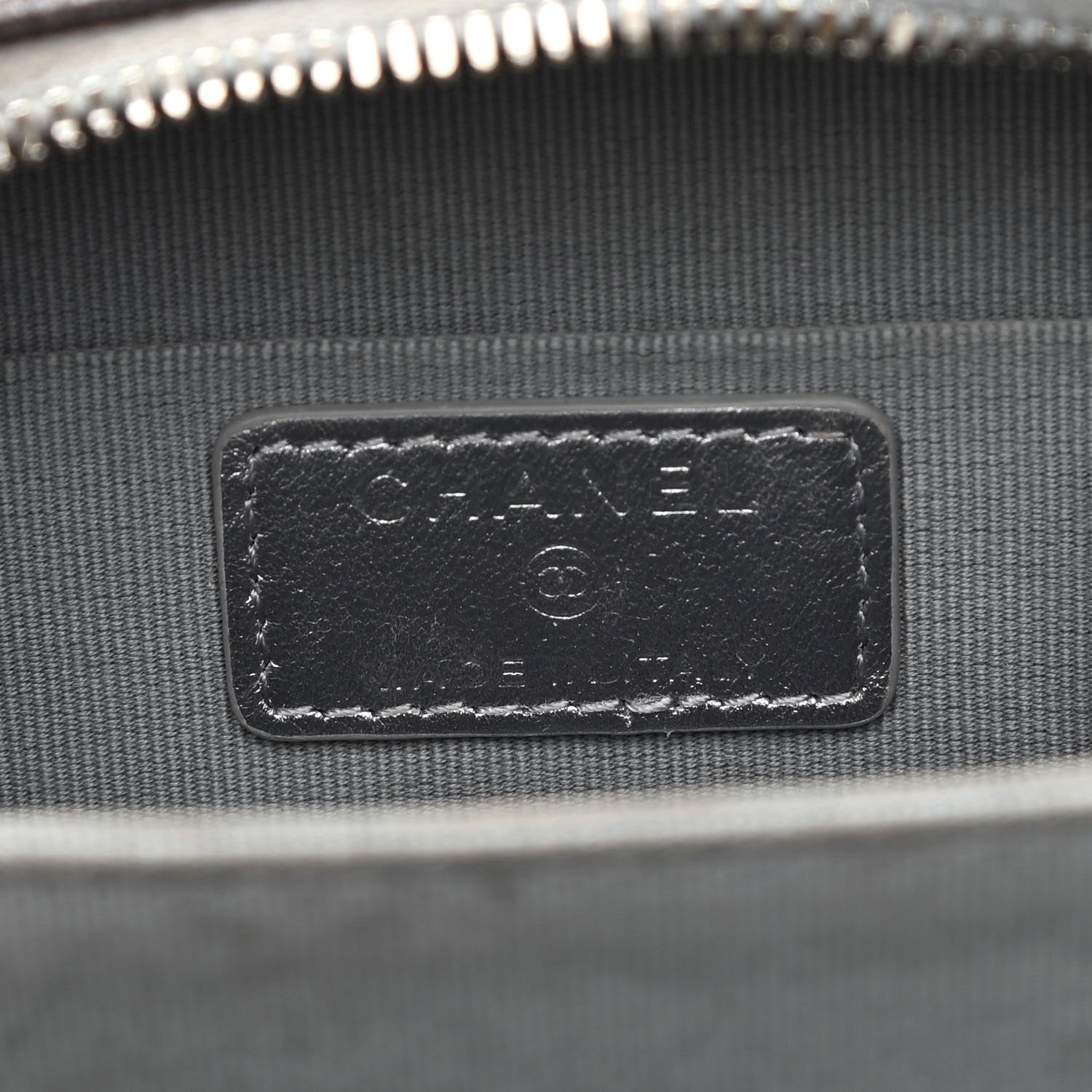 Chanel Gradient Metallic Lambskin Quilted Like A Wallet Clutch With Chain Silver Purple 6 of 12