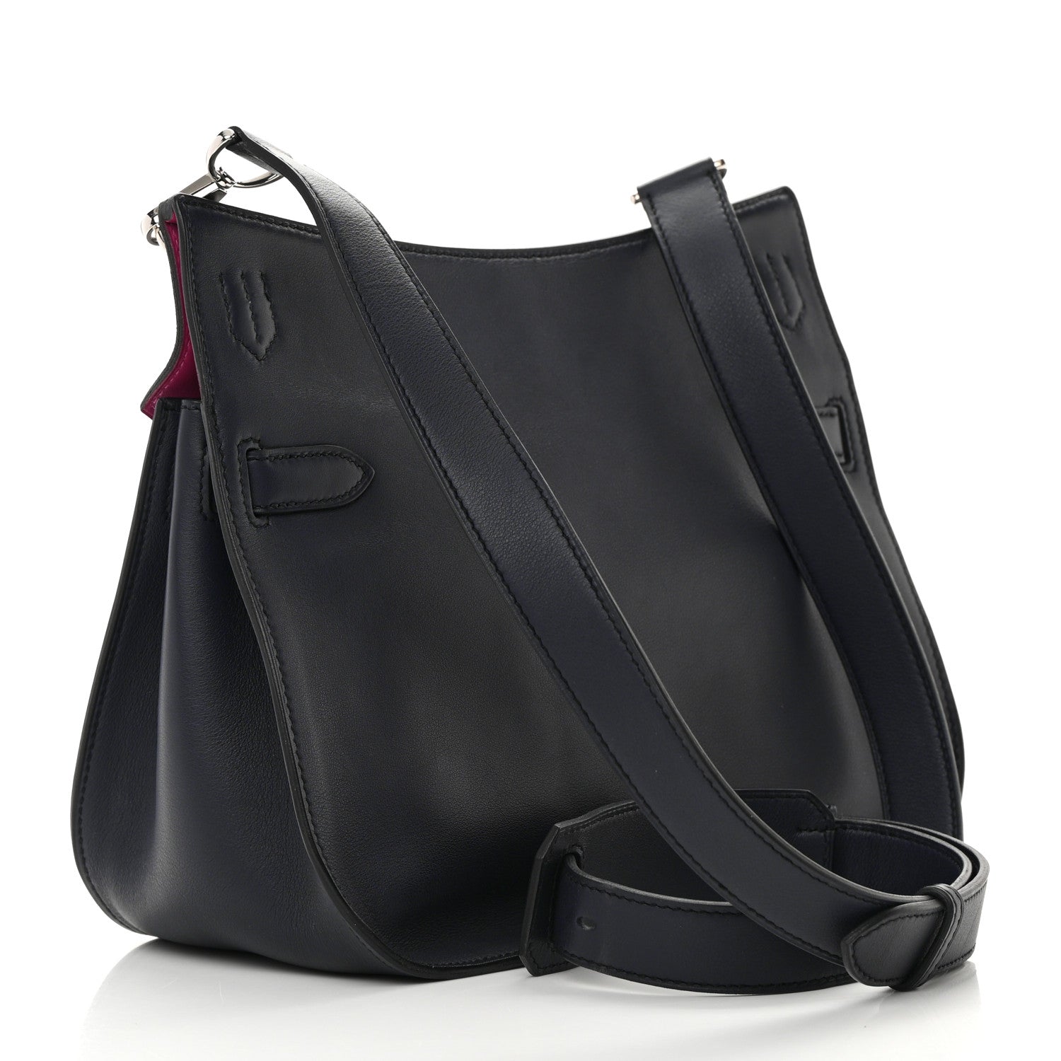 Hermes Swift Verso Jypsiere 28 Bleu Indigo Rose Pourpre 3 of 15