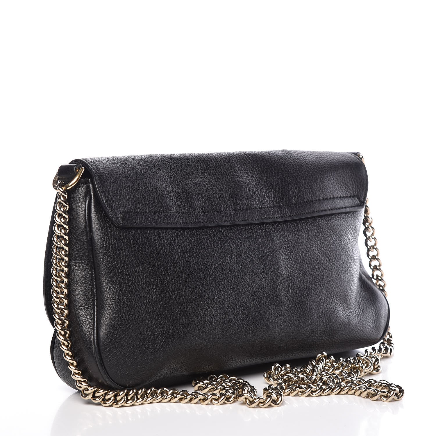 Gucci Pebbled Calfskin Medium Soho Flap Crossbody Black 3 of 17