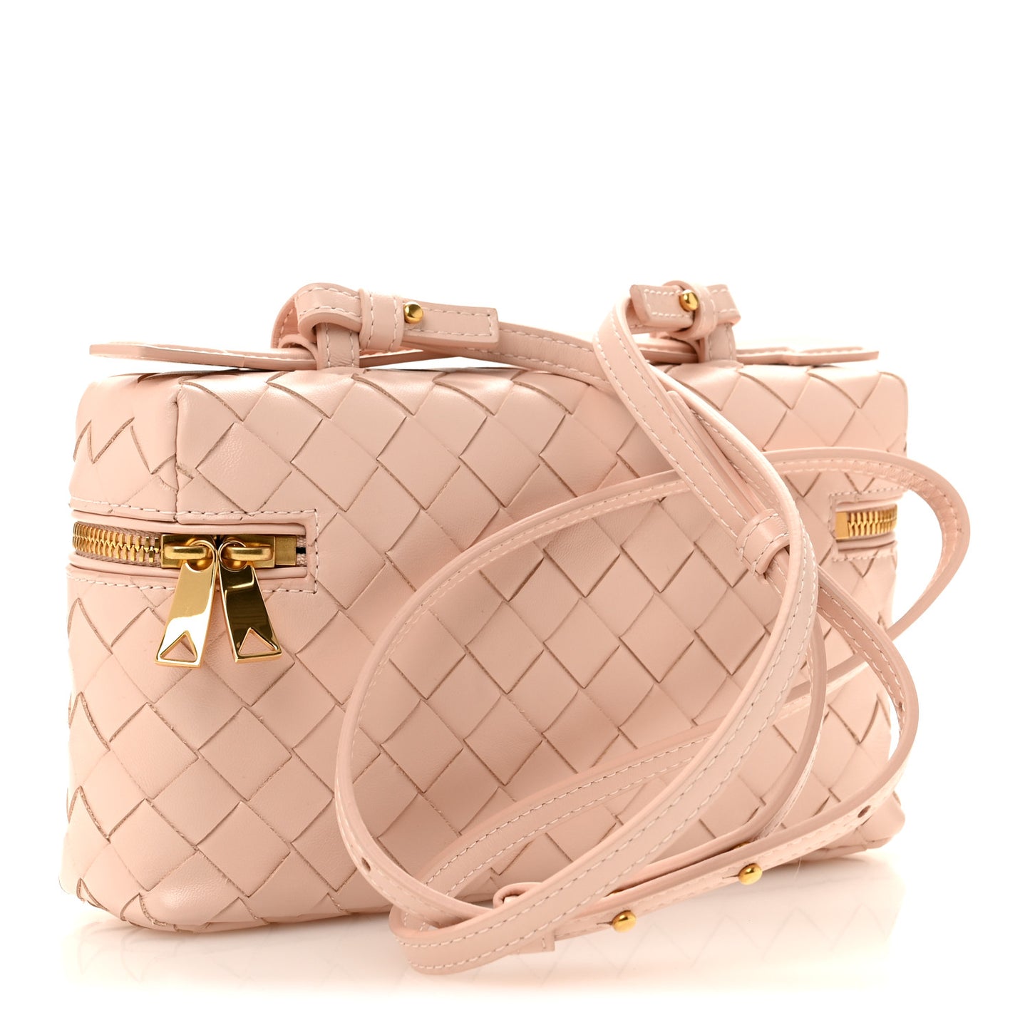 Calfskin Intrecciato Bang Bang Vanity Case Cameo