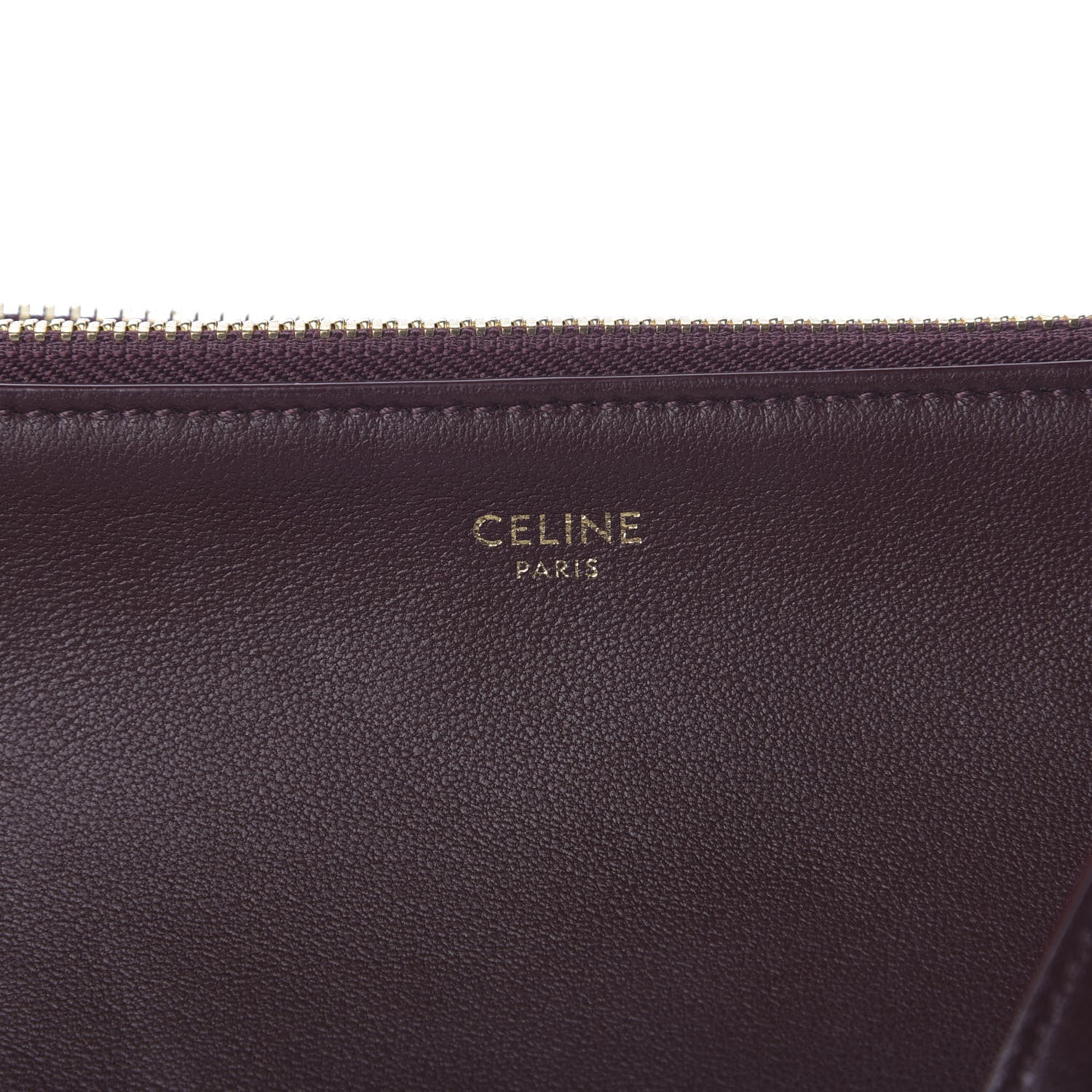 Celine Smooth Lambskin Small Trio Crossbody Bag Burgundy 8 of 10