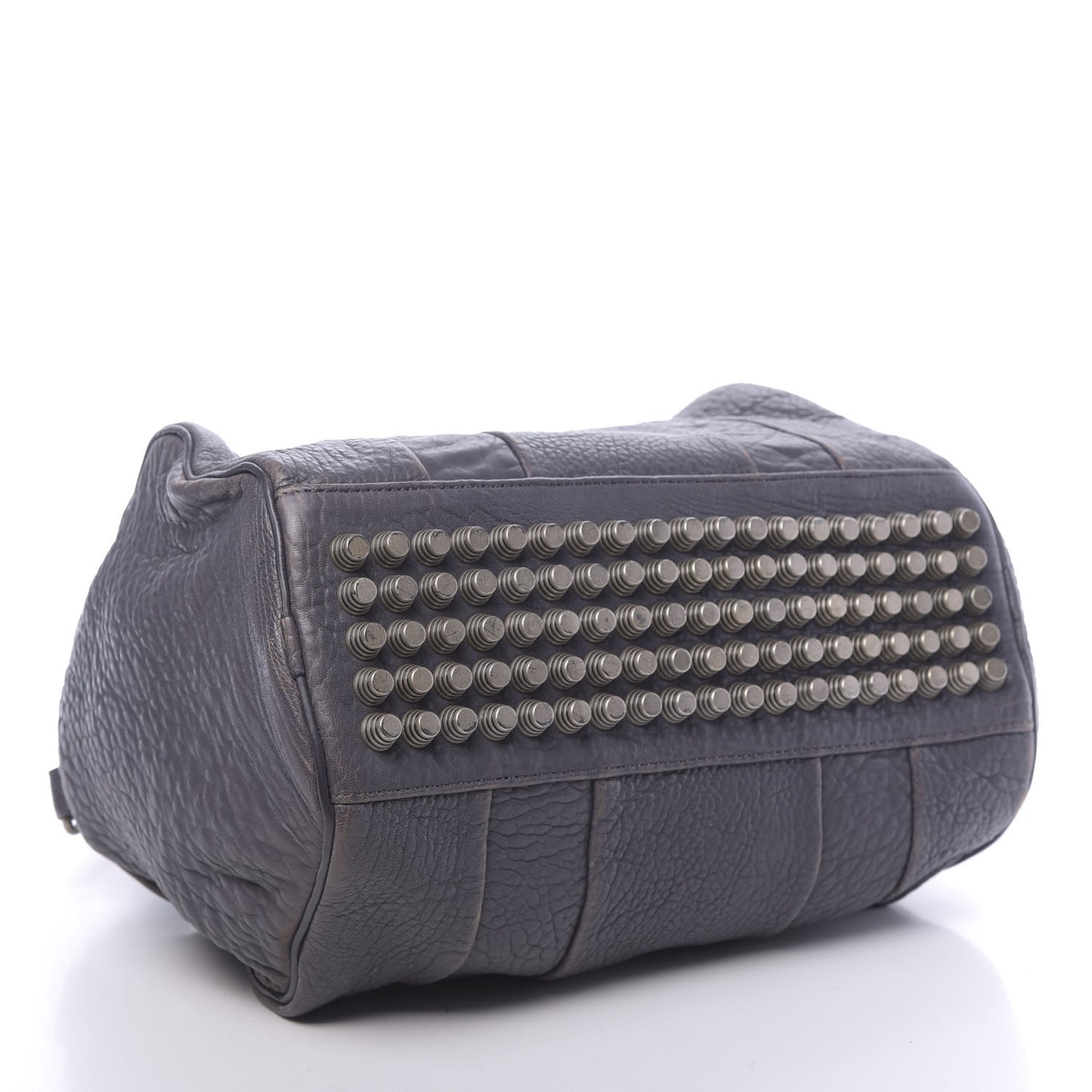 Pebbled Lambskin Rocco Tundra Silver Hardware