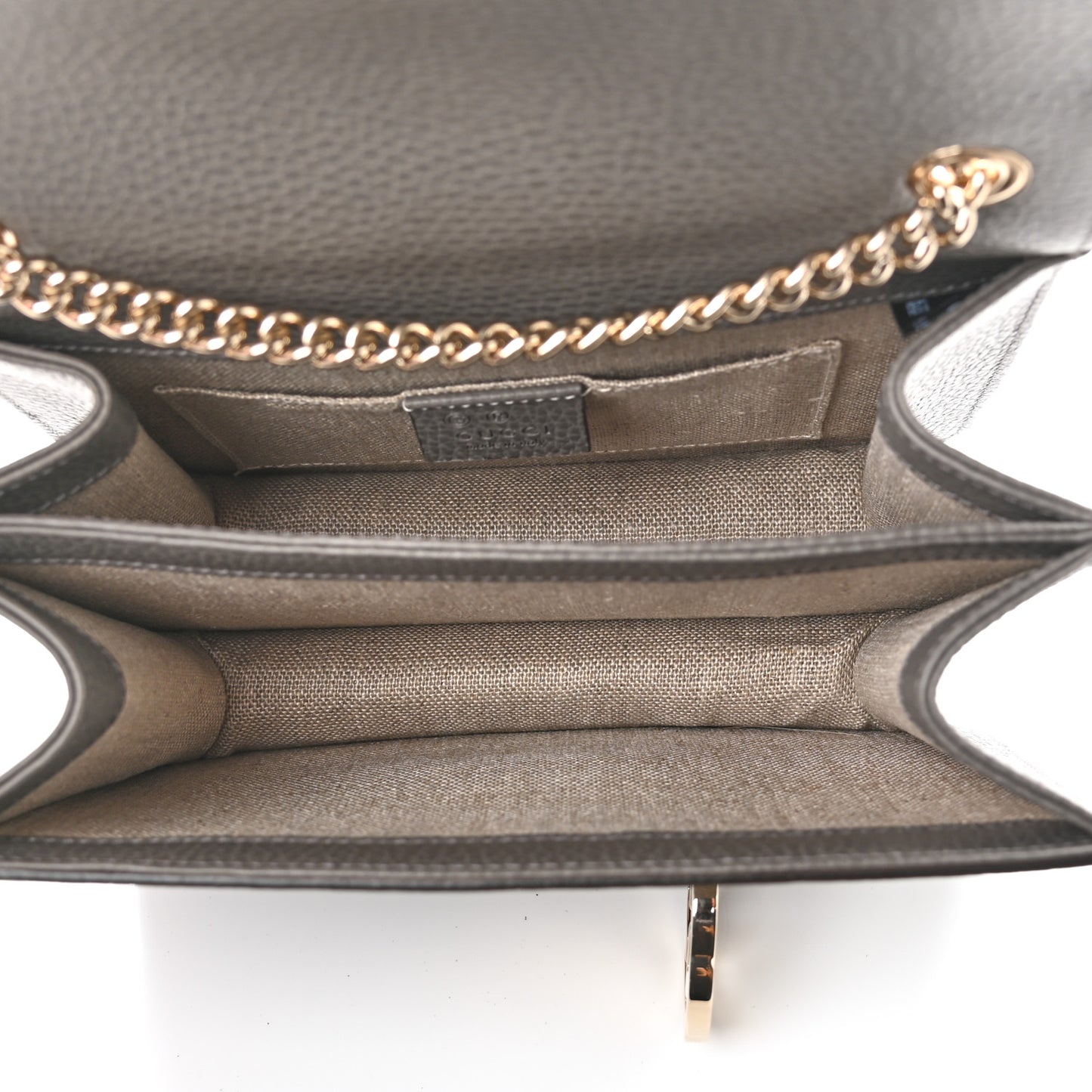 Dollar Calfskin Small Interlocking G Shoulder Bag Loess