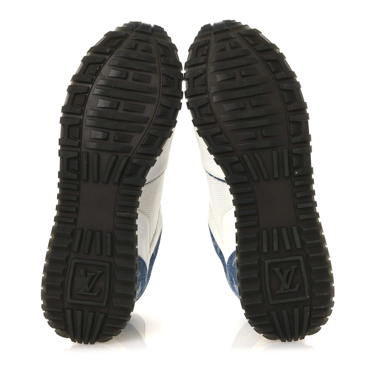 Louis Vuitton Calfskin Monogram Denim Run Away Sneakers 39 White 7 of 12