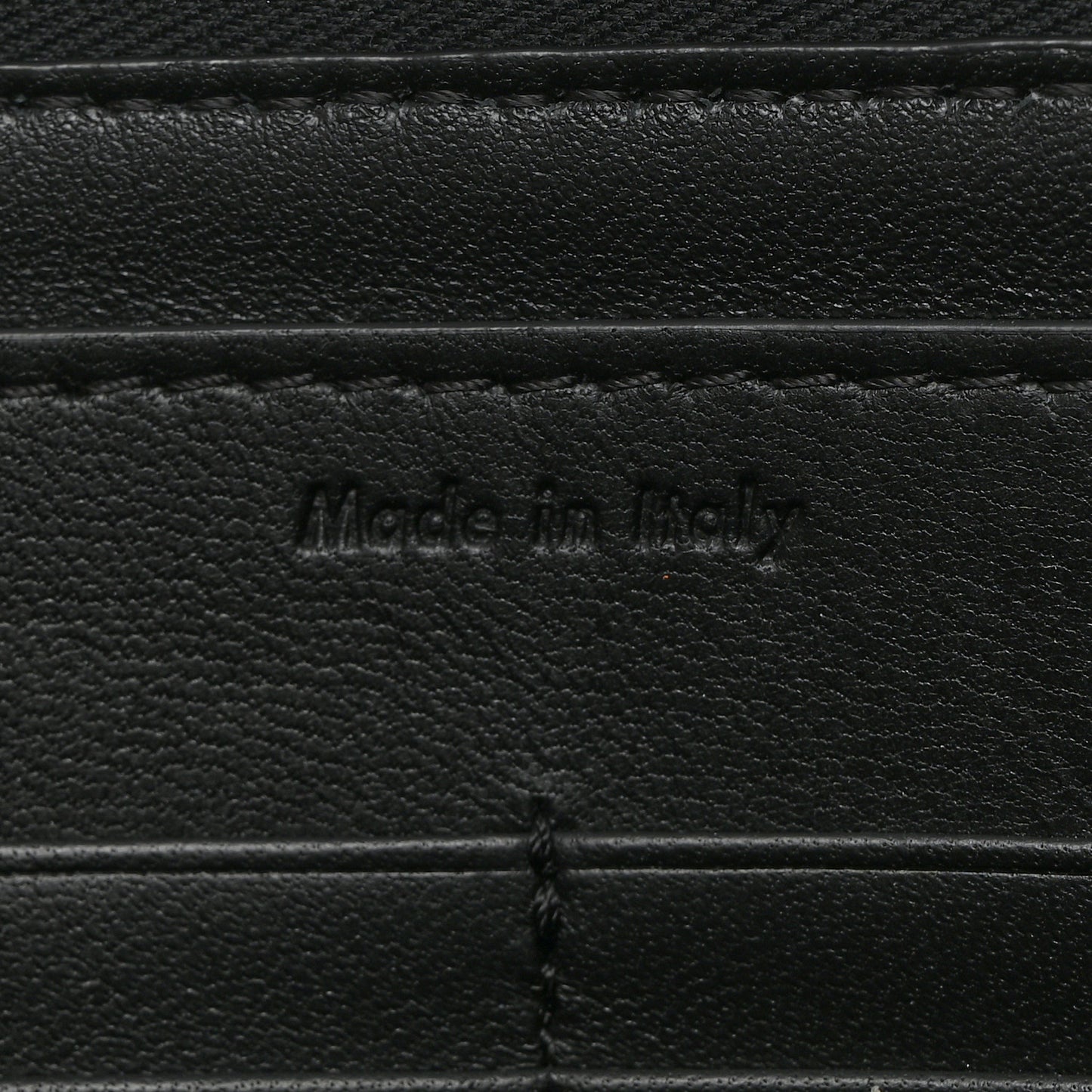 Smooth Calfskin Ring Clutch Black