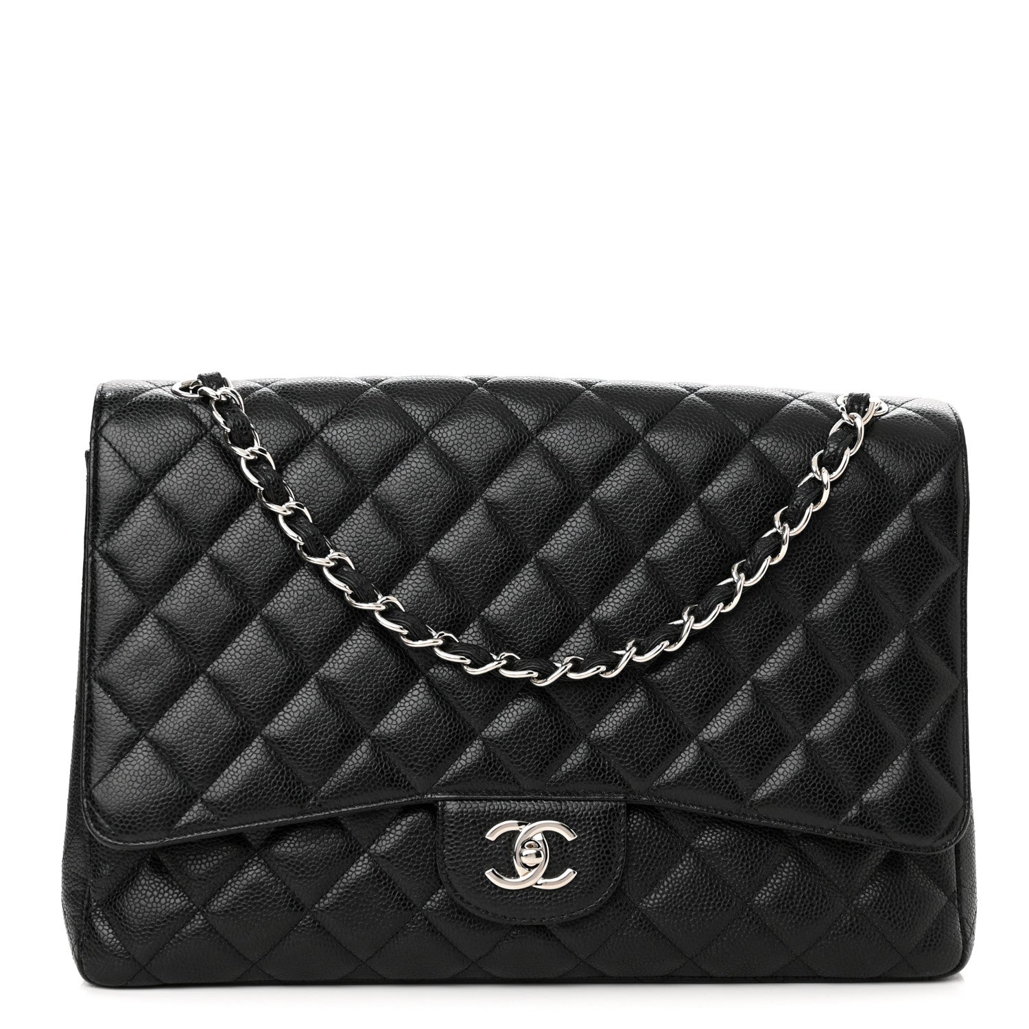 Chanel Caviar Quilted Maxi Single Flap Black 1 of 12