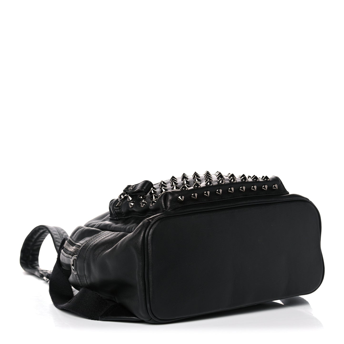 Calfskin Medium Studded Backpack Black