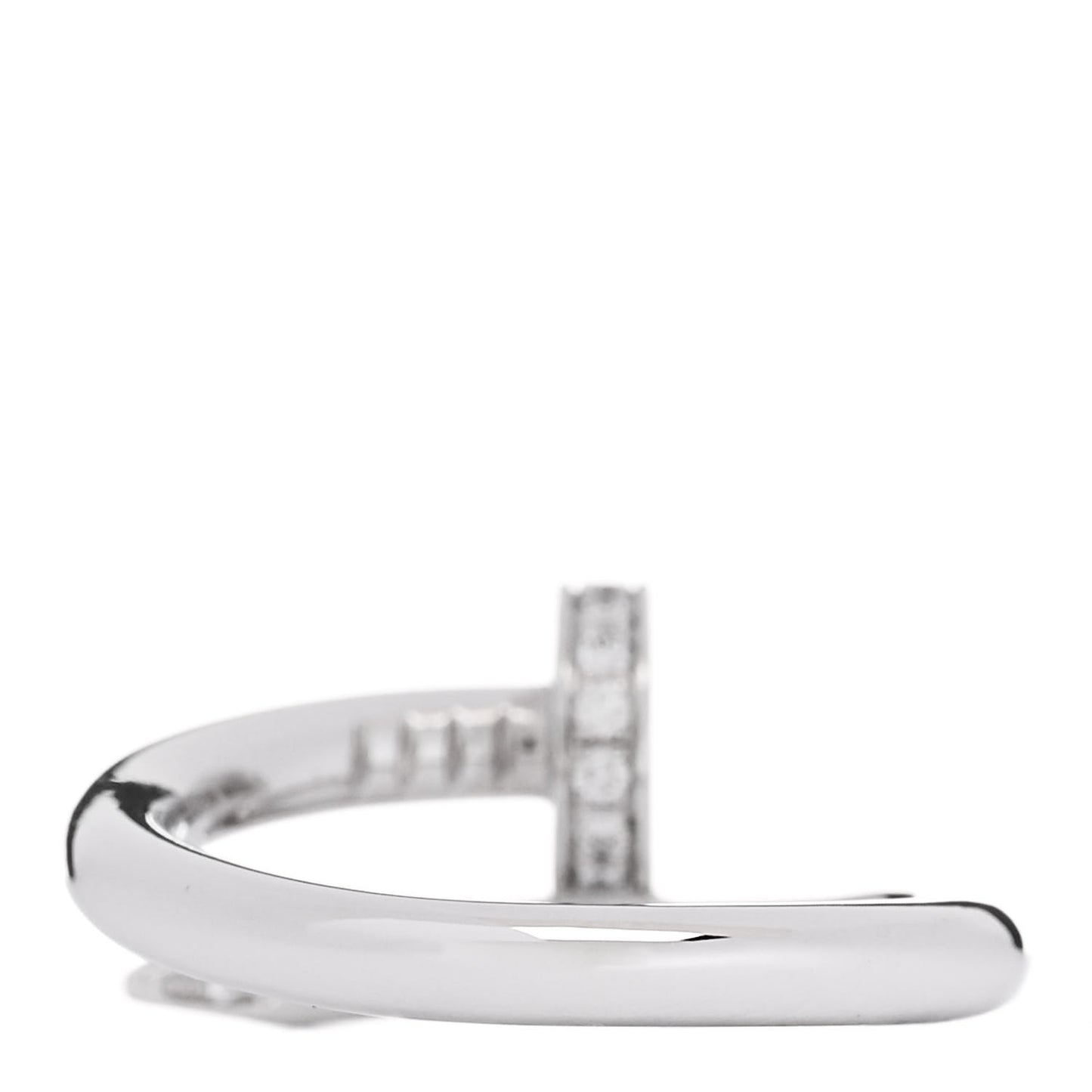 18K White Gold Diamond Juste Un Clou Ring 53 6.25