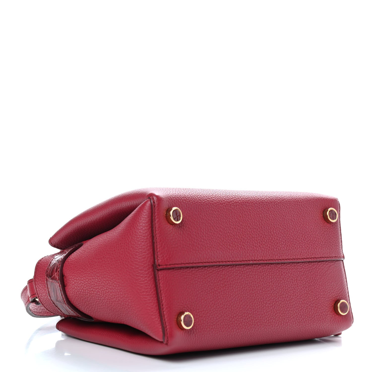 Nancy Gonzalez Calfskin Crocodile Mini Cristie Satchel Dark Pink 5 of 12