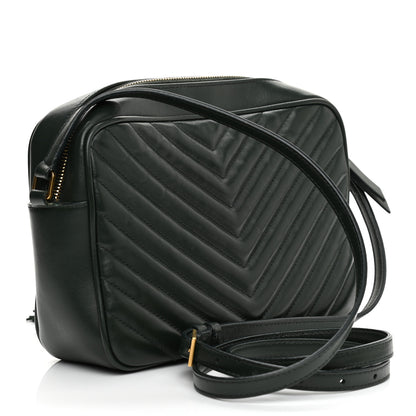 Saint Laurent Calfskin Matelasse Monogram Lou Camera Bag Sea Turquoise 3 of 13