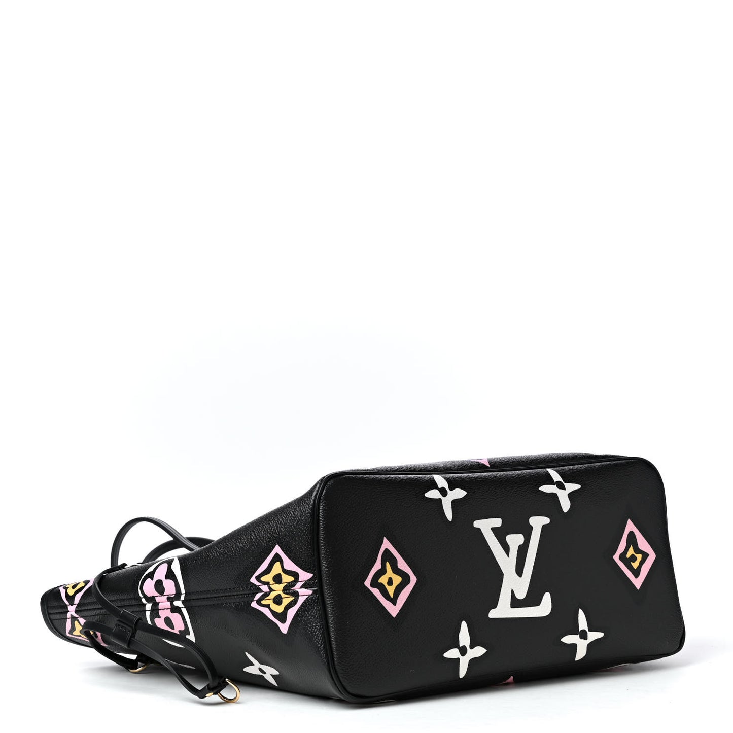 Monogram Giant Wild At Heart Neverfull MM Black