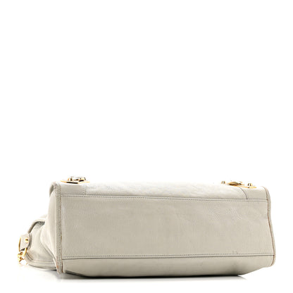 Balenciaga Chevre Gold Metallic Edge Hardware City Gris Glace 4 of 10
