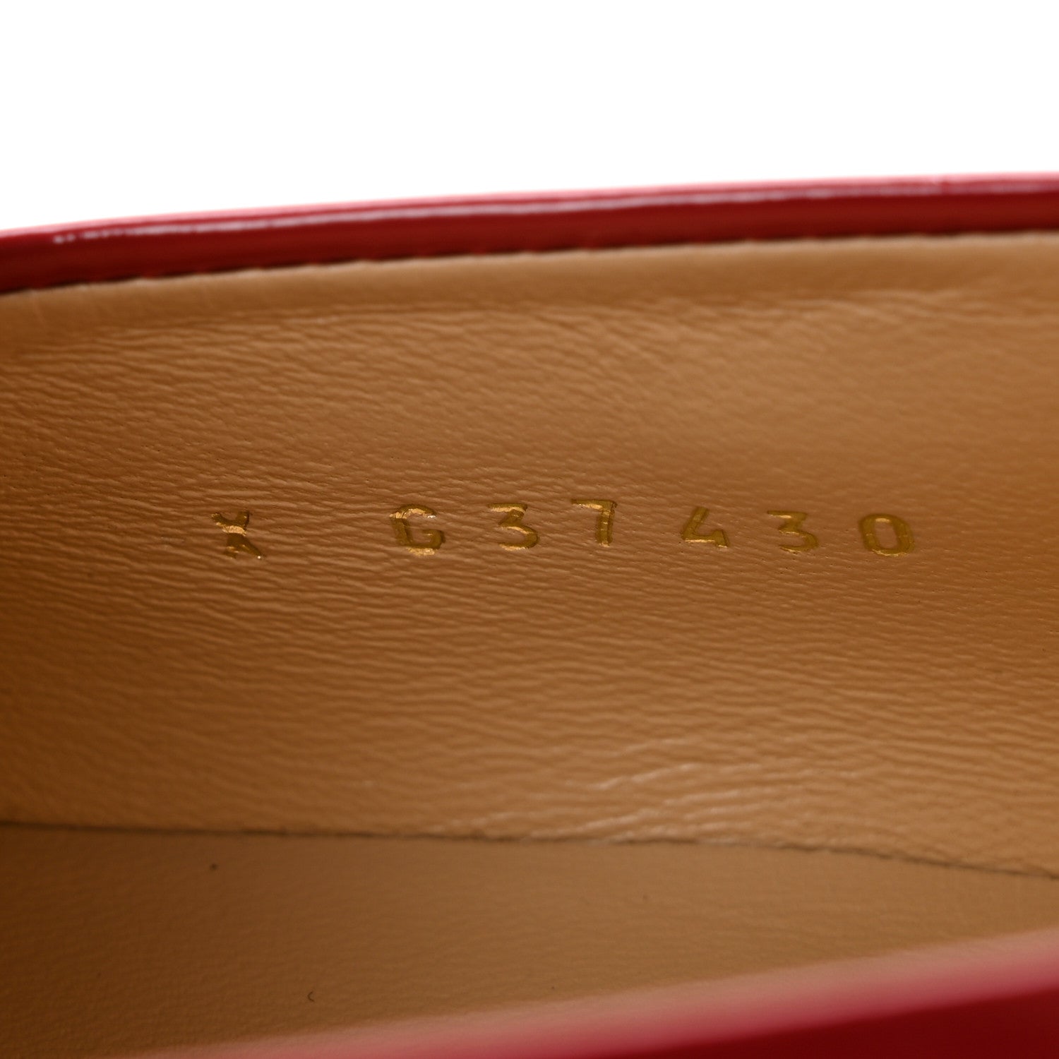 Chanel Shiny Calfskin Logo Loafers 38 Red 9 of 10
