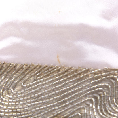 Christian Dior Beaded Fabric Flap Clutch Beige 9 of 10
