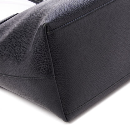 Gucci Dollar Calfskin GG Charm Dome Satchel Black 5 of 8